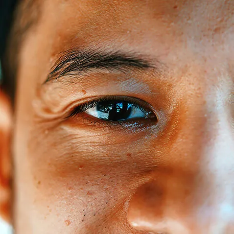 Close up of man's eye