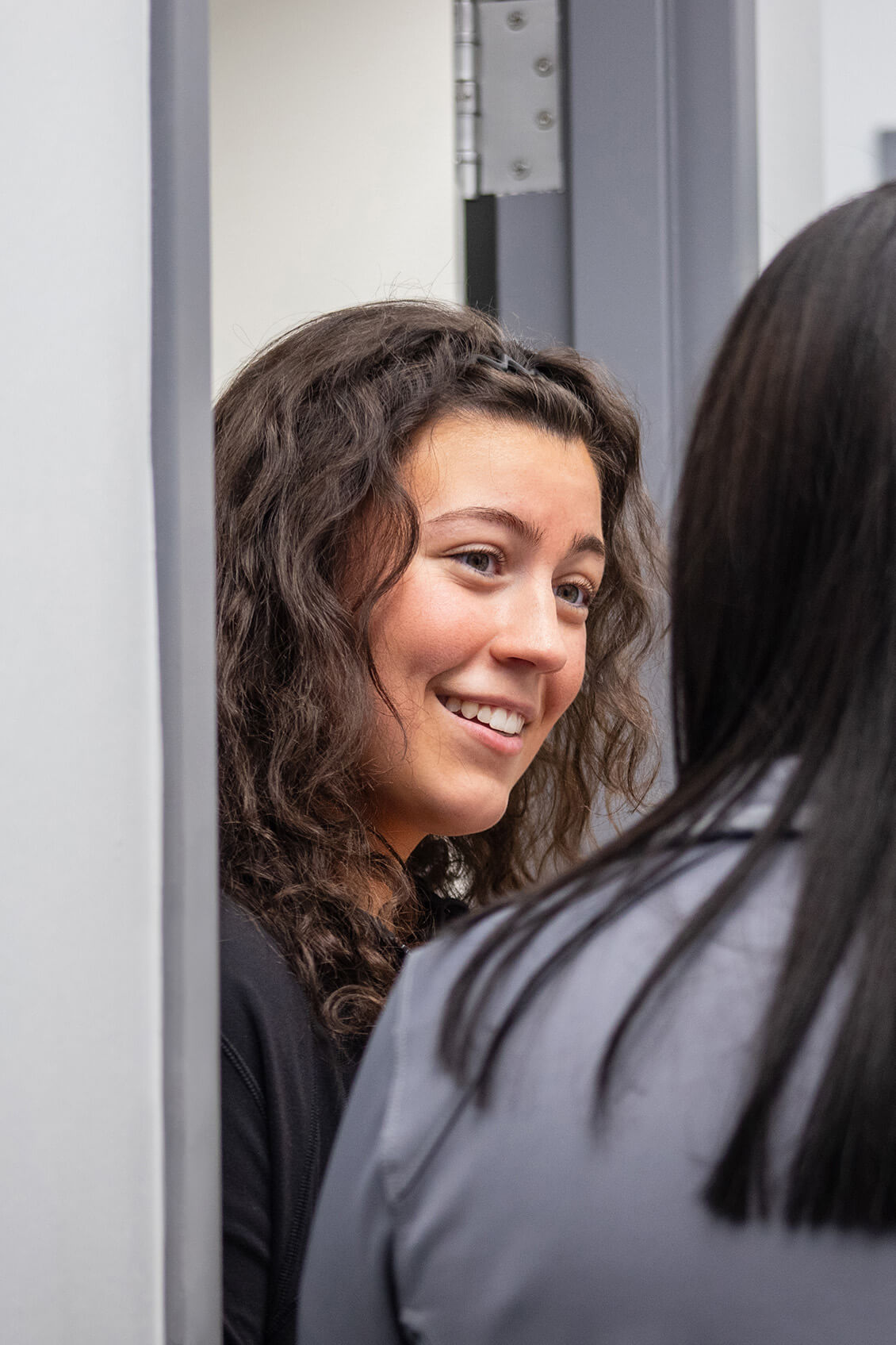 Staff Smiling While Working